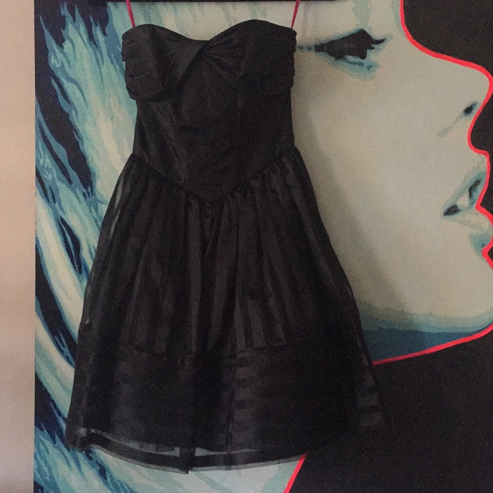NWT Betsey Johnson Burnout Stripe Organza Dress